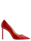 Jimmy Choo Romy 100 Patent-leather Pumps In Red