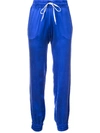 AMIRI BLUE SILK JOGGERS,WBSLTJOGBWH