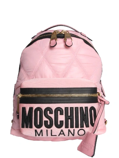 Moschino Pink Polyamide Backpack