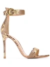 GIANVITO ROSSI GOLD LEATHER SANDALS,G6109615RICPWM