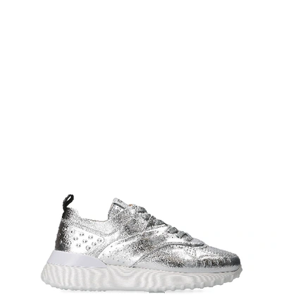 Tod's Silver Leather Sneakers