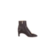 SERGIO ROSSI BLACK LEATHER ANKLE BOOTS,A78930MNAN071000