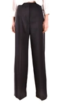 BURBERRY BURBERRY WOMEN'S BLACK WOOL trousers,MCBI37849 8