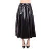 MSGM BLACK SYNTHETIC FIBERS SKIRT,2541MDD1118461899