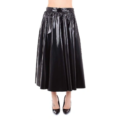 Msgm Black Synthetic Fibers Skirt