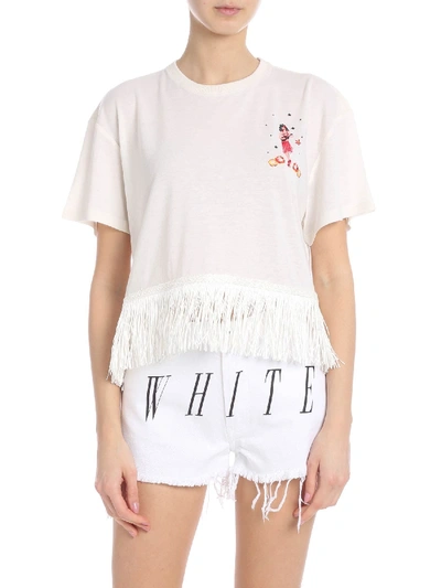 Alanui White Cotton T-shirt