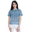 ALTEA LIGHT BLUE COTTON BLOUSE,195450212