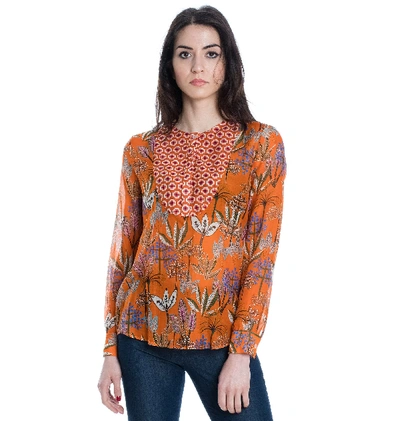 Altea Orange Cotton Blouse