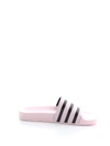 Adidas Originals Women's Adilette Striped Slide Sandals In Pink