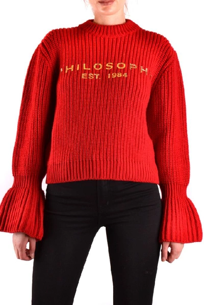 Philosophy Women's Red Wool Sweatshirt