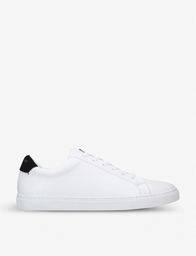 Kurt Geiger Donnie Leather Trainers In White