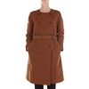 ASPESI BROWN COTTON COAT,8N147532BROWN