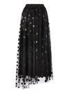 MSGM BLACK SKIRT,2743MDD0219570099