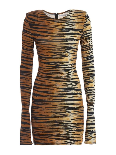 Alexandre Vauthier Animal Print Viscose Blend Dress