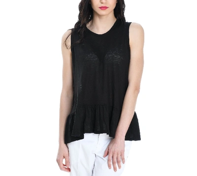 Altea Black Linen Top