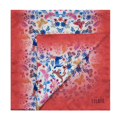 Alviero Martini 1a Classe Red Silk Foulard