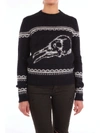 SAINT LAURENT BLACK WOOL SWEATER,531924YA2VH1095