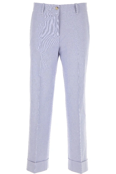 Alberto Biani Light Blue Cotton Pants