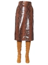 DSQUARED2 DSQUARED2 WOMEN'S BROWN LEATHER SKIRT,S75MA0675SY1404002F 42