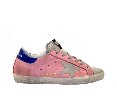 Golden Goose Superstar Sneakers In Pink Nabuk/ice Star