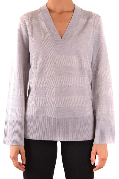 Burberry Women's Grey Wool Sweater