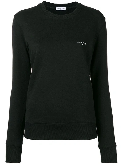 Ih Nom Uh Nit Women's Black Cotton Sweatshirt