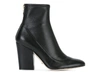 SERGIO ROSSI BLACK LEATHER ANKLE BOOTS,A75280MAF7151000