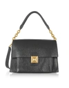 FURLA BLACK LEATHER SHOULDER BAG,1044036