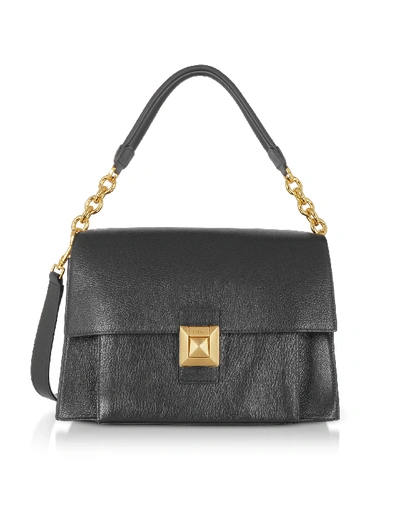 Furla Black Leather Shoulder Bag