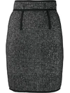 DSQUARED2 DSQUARED2 WOMEN'S GREY WOOL SKIRT,S75MA0666S52120001F 40