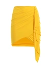 ALEXANDRE VAUTHIER ALEXANDRE VAUTHIER WOMEN'S YELLOW POLYESTER SKIRT,192SK105101911029 36