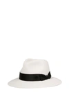 MAISON MICHEL WHITE FABRIC HAT,1061032001