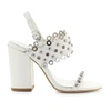 ASH ASH WOMEN'S WHITE LEATHER SANDALS,LUCY02 35