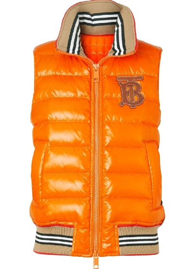 Burberry Orange Synthetic Fibers Vest