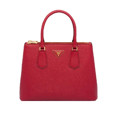 Prada Women's Red Leather Handbag