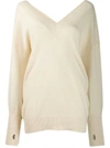 TOM FORD WHITE CASHMERE SWEATER,MAK622YAX061AW003