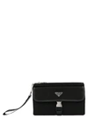 PRADA PRADA WOMEN'S BLACK NYLON POUCH,2NH011064F0002 UNI