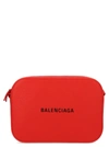 BALENCIAGA RED LEATHER MESSENGER BAG,552370DLQ4N6561