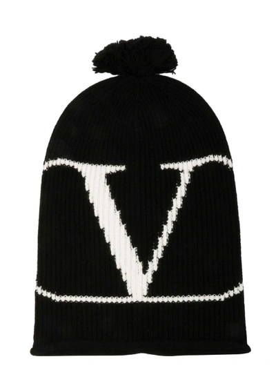 Valentino Garavani Black Wool Hat
