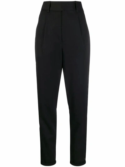 Saint Laurent Women's Black Wool Pants