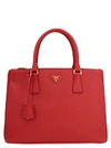 Prada Medium Galleria Tote Bag In Red