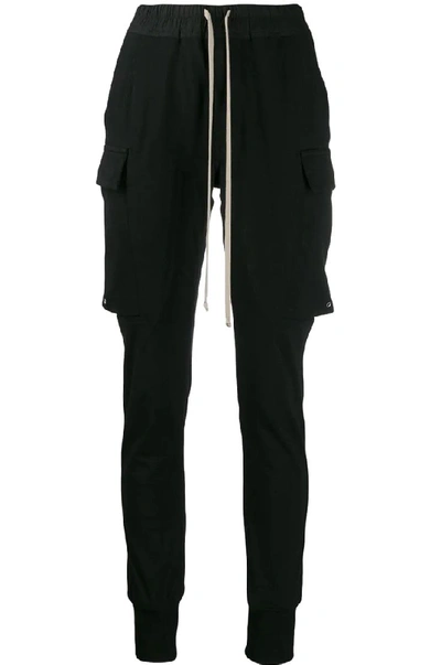 Rick Owens Black Cotton Joggers