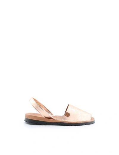 Popa Women's Pink Leather Sandals