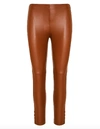 THEORY BROWN LEATHER PANTS,J0600213L0V