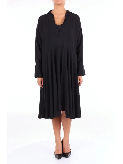 Alysi Black Acetate Dress