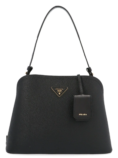 Prada Black Leather Shoulder Bag