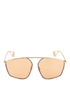 GUCCI GOLD METAL SUNGLASSES,GG0437SA003