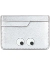 ANYA HINDMARCH SILVER LEATHER CARD HOLDER,925839100