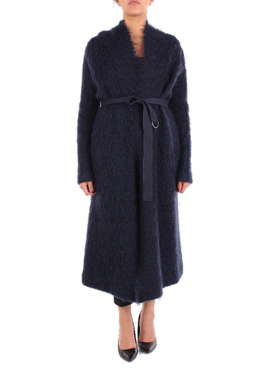 Alysi Blue Wool Coat