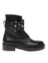 RED VALENTINO RED VALENTINO WOMEN'S BLACK LEATHER ANKLE BOOTS,SQ2S0C56LMT0NO 37